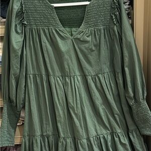 Pomander Place Long Sleeve Green Dress